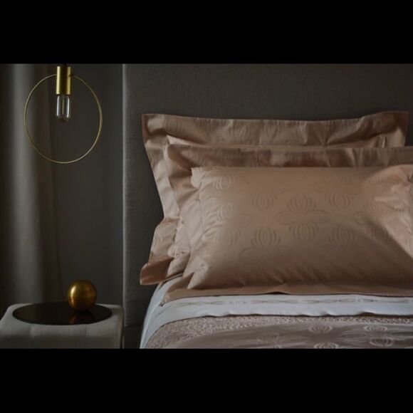 Boho powder pink standard shams- 1 pair - Picture 2 of 2